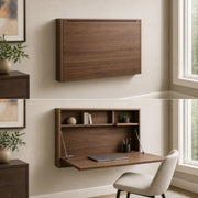 Foldaway Wall Desk in a warm modern interior