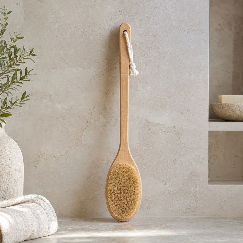 Long-Handle Body Brush on a clean neutral background